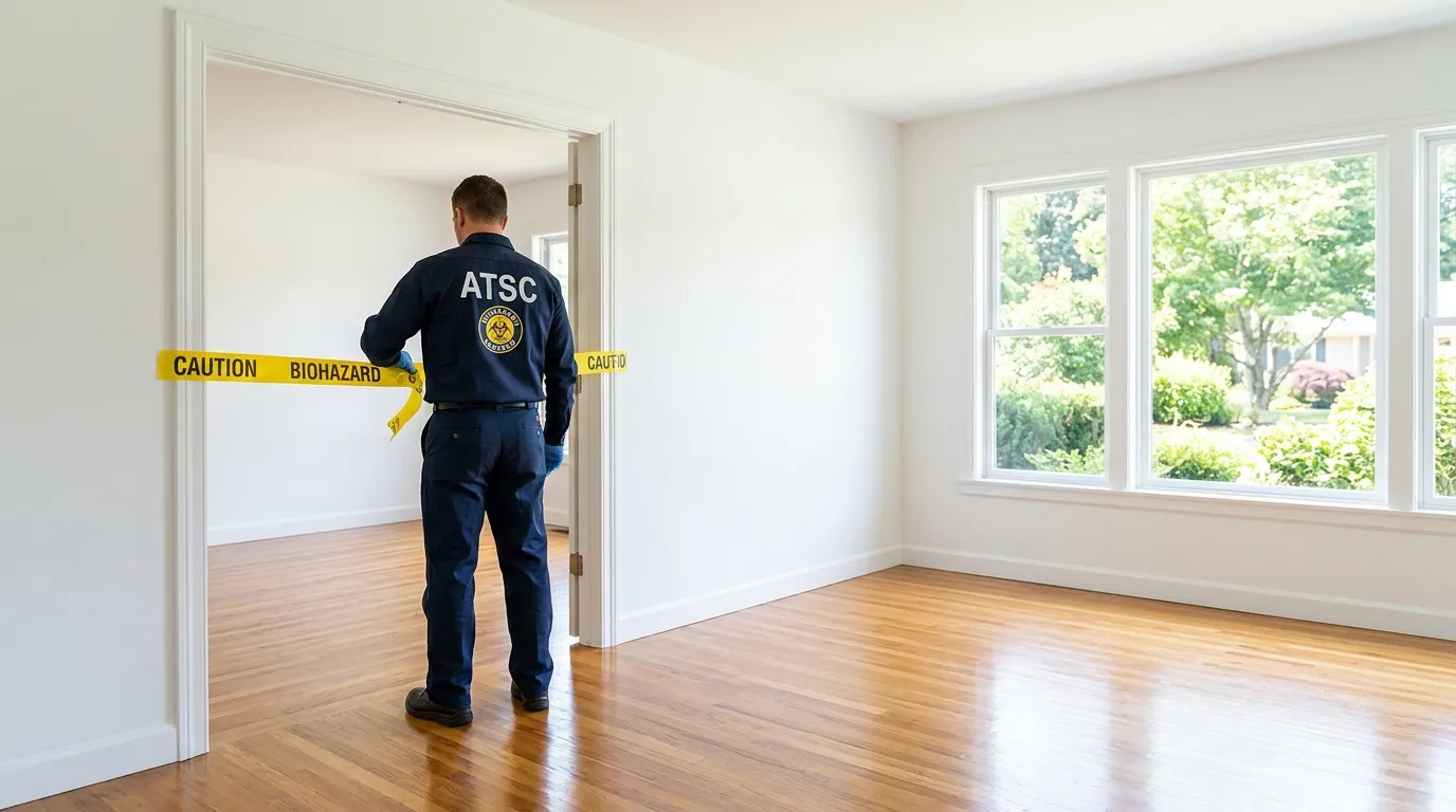 Certified biohazard cleanup crew performing Trauma Scene Cleanup in Glen Ellyn